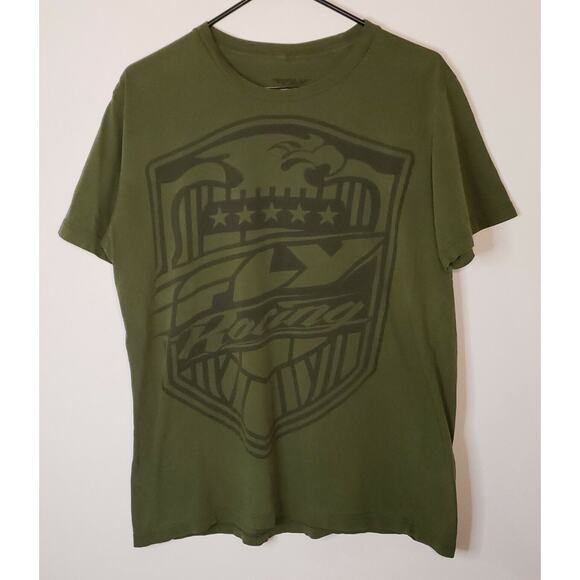 Fly Racing Short Sleeve Graphic Print T-Shirt Mens Large Green 0290 - Picture 1 of 6